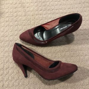 Spring Burgundy Heels